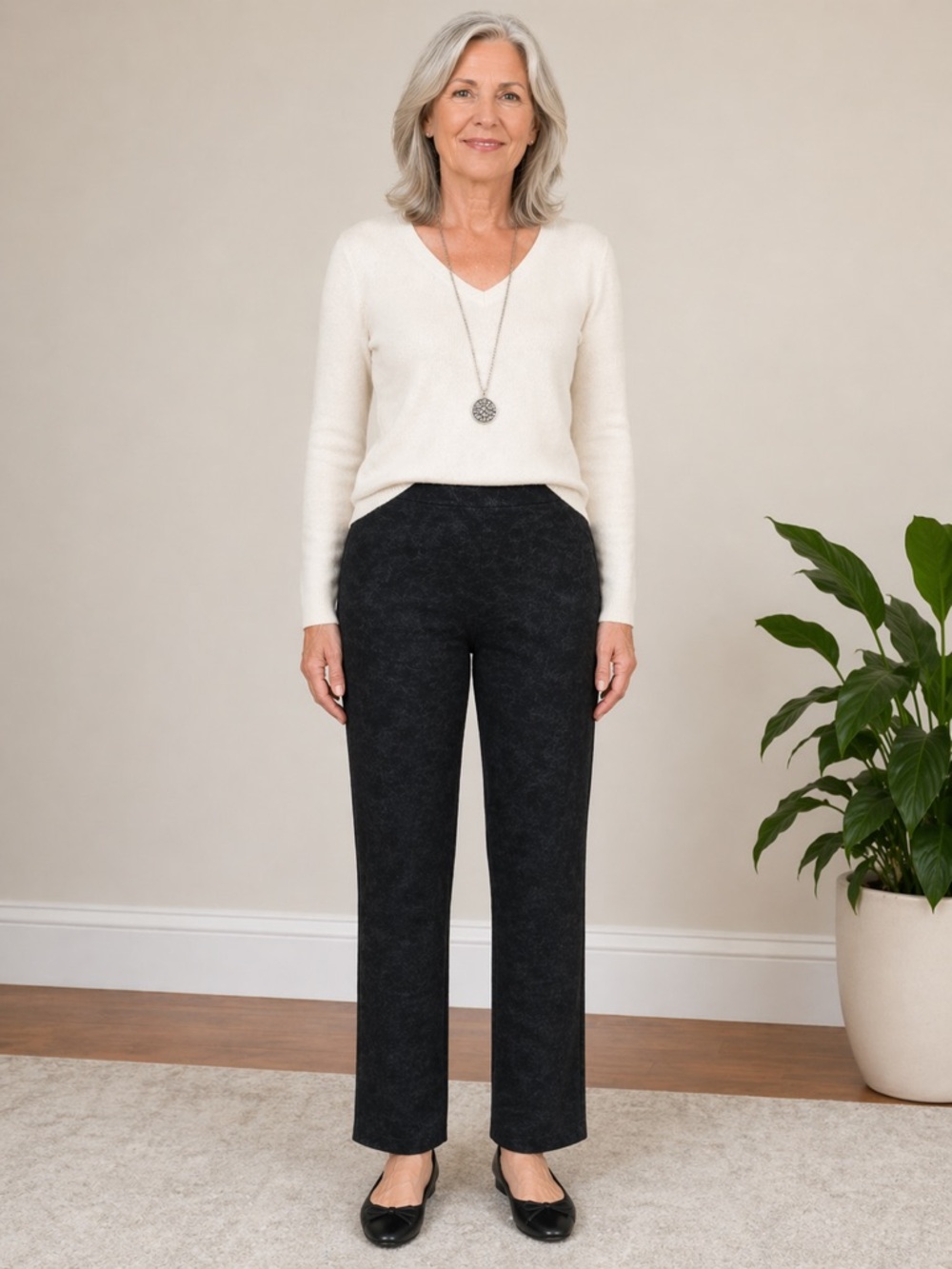 Soft Surroundings Ponte pants Size large petite like new